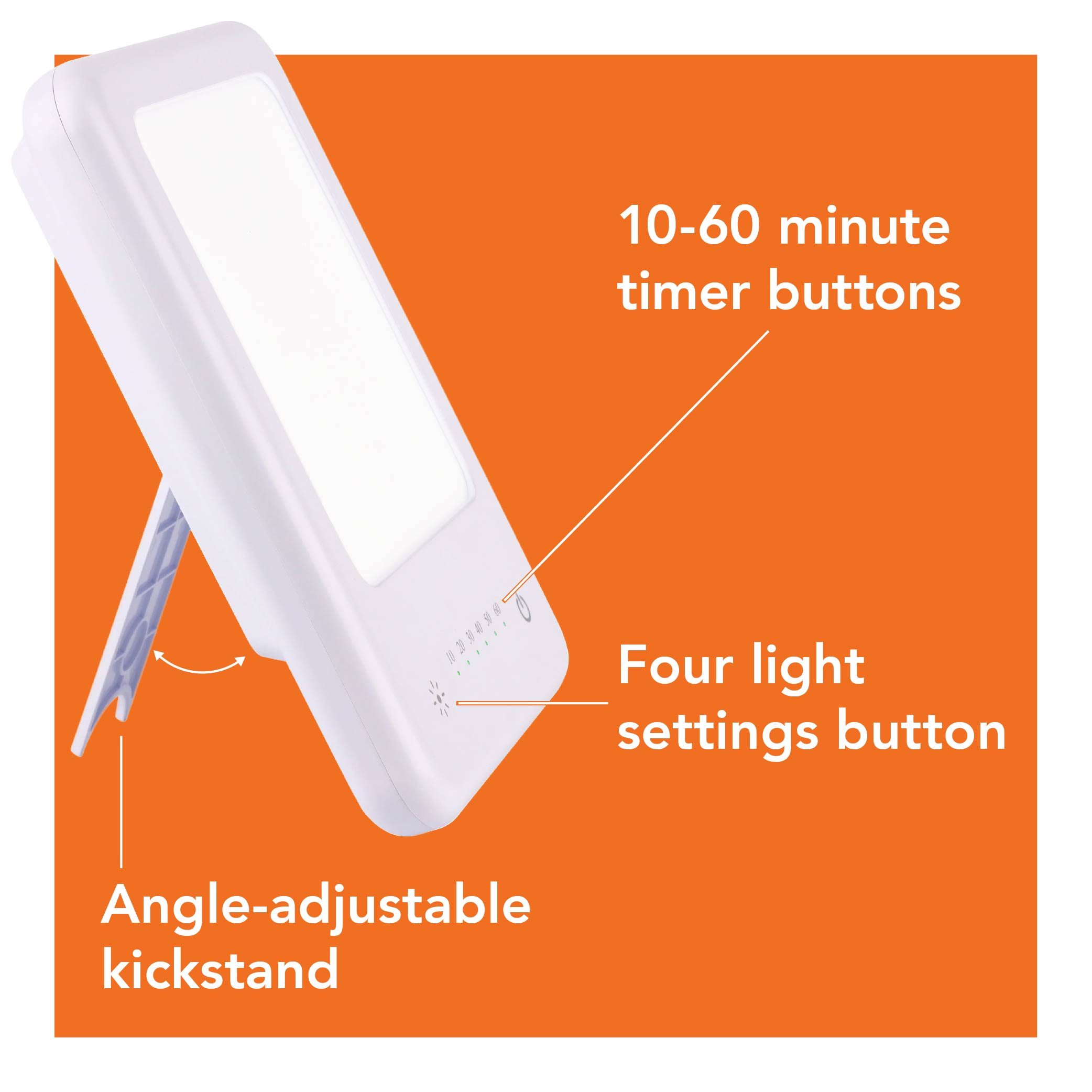 Lampe de luminothérapie TheraLite Glow de petite taille avec minuterie