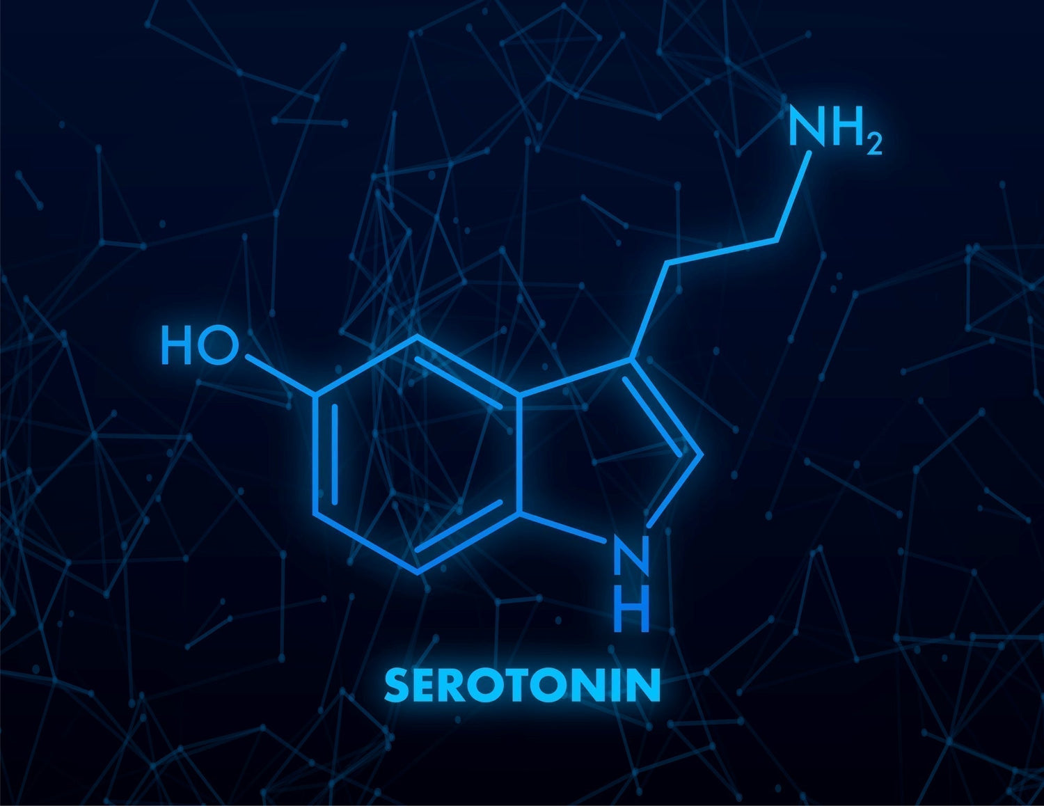 A serotonin molecule