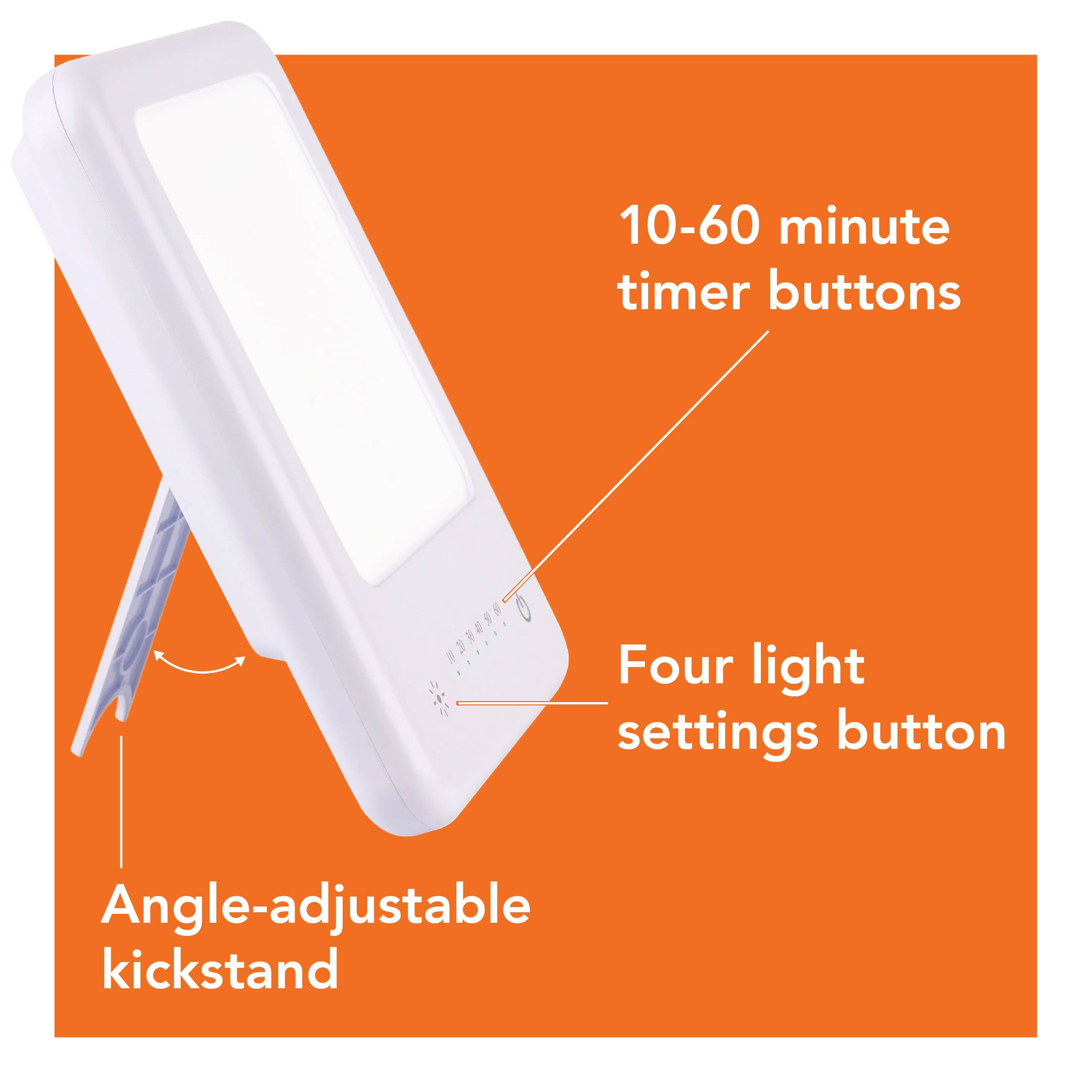 TheraLite Glow Small Light Therapy Lamp with Timer